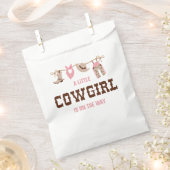 Pink Cowgirl Western Babydusche Geschenktütchen (Ausgeschnitten)