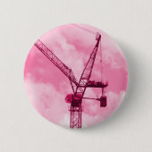 Pink Crane Button (Vorderseite)