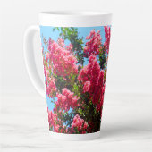 Pink Crape Myrtle Blume Fotografie Milchtasse (Linke Ecke)