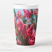 Pink Crape Myrtle Blume Fotografie Milchtasse (Vorderseite)