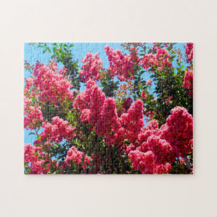 Pink Crape Myrtle Blume Fotografie Puzzle