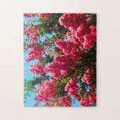 Pink Crape Myrtle Blume Fotografie Puzzle (Vertikal)