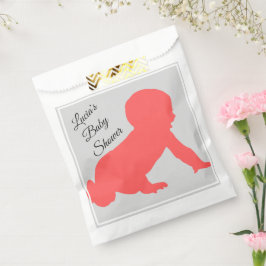 Pink Crawling baby - Baby Dusche - Geschenktütchen