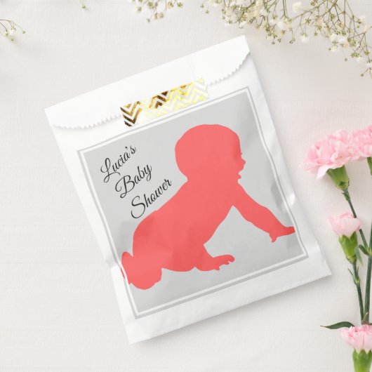 Pink Crawling baby - Baby Dusche - Geschenktütchen (Versiegelt)