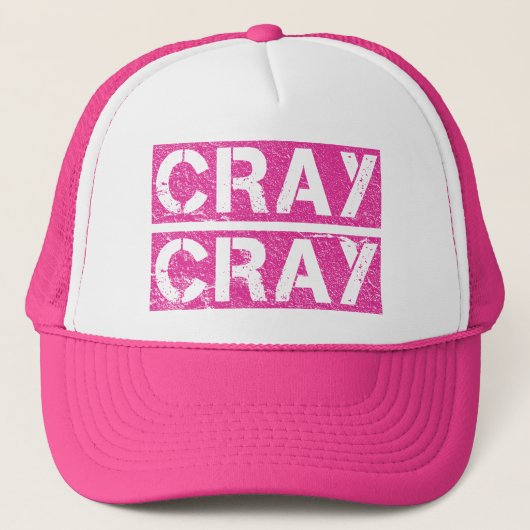 Pink CRAY CRAY Hüte Truckerkappe (Vorderseite)