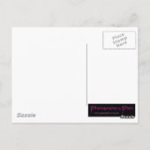 Pink Crazy Fraktal Postkarte (Rückseite)