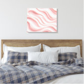 Pink Cream Abstract Design Leinwanddruck (Insitu (Schlafzimmer))