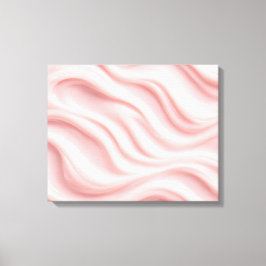 Pink Cream Abstract Design Leinwanddruck