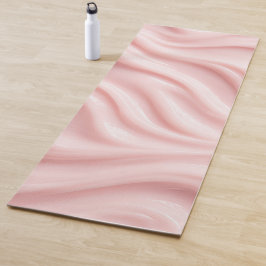 Pink Cream Abstract Design Yogamatte