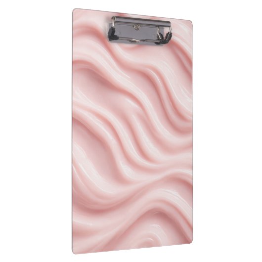 Pink Cream Abstract Pattern Klemmbrett (Rechts)