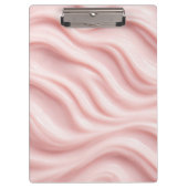 Pink Cream Abstract Pattern Klemmbrett (Vorderseite)
