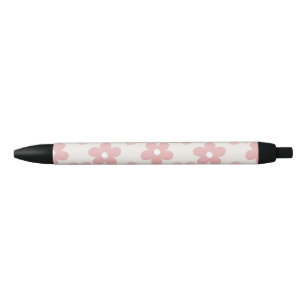 Pink Cream Daisy Blume Retro Muster Kugelschreiber