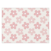 Pink Cream Daisy Blume Retro Muster Tischdecke (Vorderseite (Horizontal))