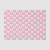 Pink Cream Heart on Stick Birthday Seidenpapier (Vorderseite)