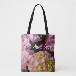 Pink Cream Hydrangeas gelb rosa Blumenstrauß Tante Tasche