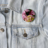 Pink Cream Hydrangeas gelb rosa grüne Blüte Button (Beispiel)