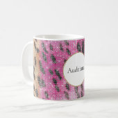 Pink Cream Leopard Kaffeetasse (Vorderseite Links)
