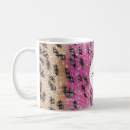 Pink Cream Leopard Kaffeetasse