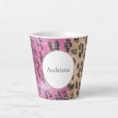 Pink Cream Leopard Milchtasse (Vorderseite)