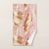 Pink Cream Tan Southwest Cowgirl Cowhide Badhandtuch Set (Handtuch)