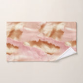 Pink Cream Tan Southwest Cowgirl Cowhide Badhandtuch Set (Handtuch)