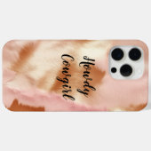 Pink Cream Tan Southwest Cowgirl Cowhide Case-Mate iPhone Hülle (Rückseite (Horizontal))