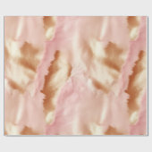 Pink Cream Tan Southwest Cowgirl Cowhide Geschenkpapier (Flach)