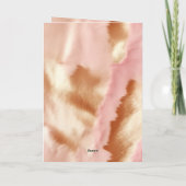 Pink Cream Tan Southwest Cowgirl Cowhide Karte (Rückseite)