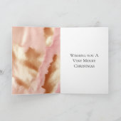 Pink Cream Tan Southwest Cowgirl Cowhide Karte (Innenseite)