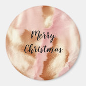 Pink Cream Tan Southwest Cowgirl Cowhide Magnet (Vorne)