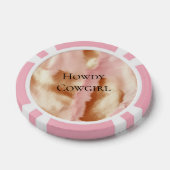 Pink Cream Tan Southwest Cowgirl Cowhide Pokerchips (Einzeln)