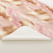 Pink Cream Tan Southwest Cowgirl Cowhide Sherpadecke (3/4)