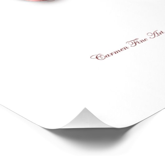 "Pink Creation", Glossy Poster (Ecke)