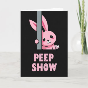 Pink Creature Peep Show Karte