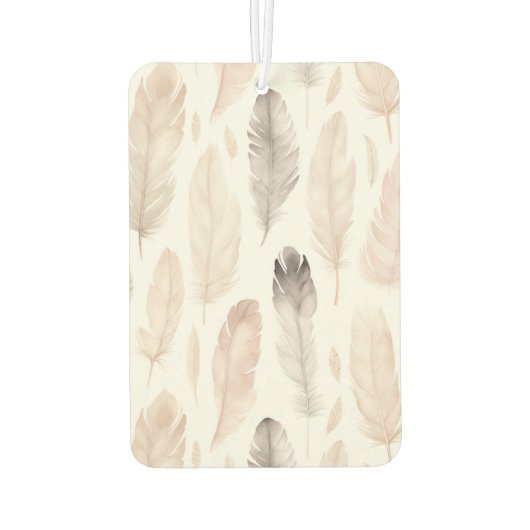 Pink Creme Beige Zebra Tierdruck Autolufterfrischer (Rückseite)