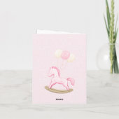 Pink Creme Pastellpuppe Karte (Rückseite)