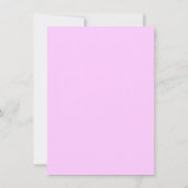 Pink Crib Floral Girl Babydusche Einladung (Rückseite)