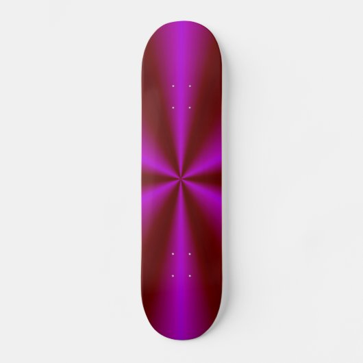 Pink Crimson Red Rainbow Skateboard (Vorderseite)