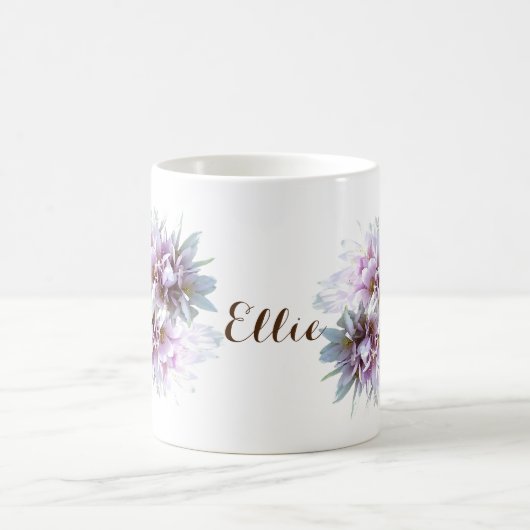 Pink Crocus Blume Kaffeetasse (Mittel)