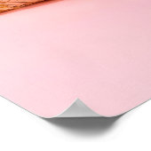 Pink Croissant Print Eclectic Print Maximalist  Poster (Ecke)