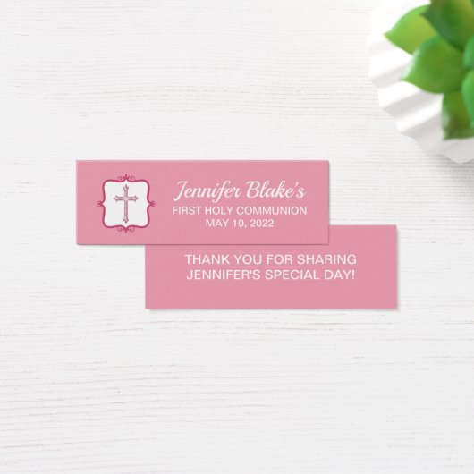 Pink Cross Heilige Kommune Gefallen Tag (Schreibtisch)