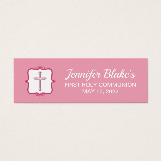 Pink Cross Heilige Kommune Gefallen Tag (Vorderseite)