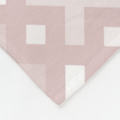 Pink Cross Plus Girly Ethnic Folk Nordic Muster Fleecedecke (Ecke)