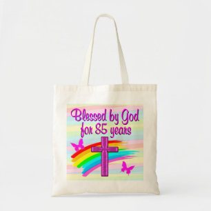 PINK CROSS UND RAINBOW 85. GEBURTSTAG TRAGETASCHE