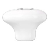 Pink Crown & Dots Royal Personalisiert Letter Knob Keramikknauf (Seitenansicht)