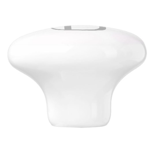 Pink Crown & Dots Royal Personalisiert Letter Knob Keramikknauf (Seitenansicht)