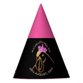 Pink Crown Hen Do Partyhütchen
