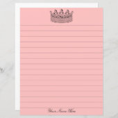 Pink Crown Stationery (Vorne/Hinten)