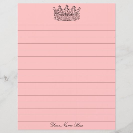 Pink Crown Stationery (Vorderseite)