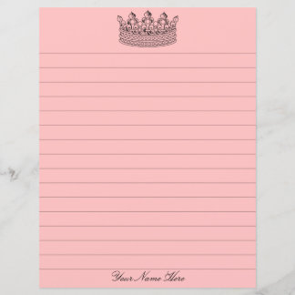 Pink Crown Stationery